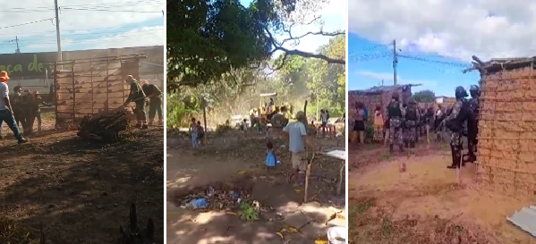 Famílias são despejadas em ocupação na Vila Vitória