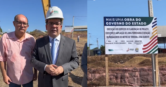 Governador assina ordem de serviço para as obras de ampliação da linha do metrô de Teresina