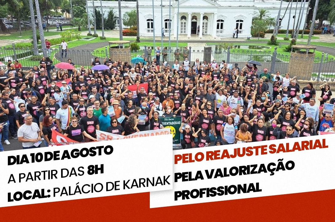 Professores realizam manifestação em Teresina