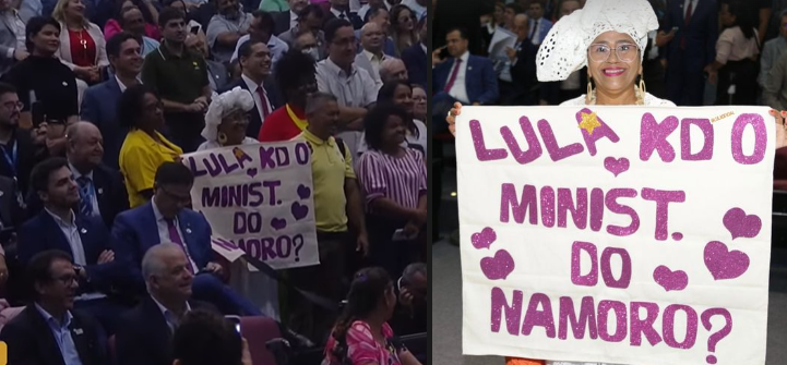 Apoiadora de Lula reivindica Ministério do Namoro em evento em Teresina