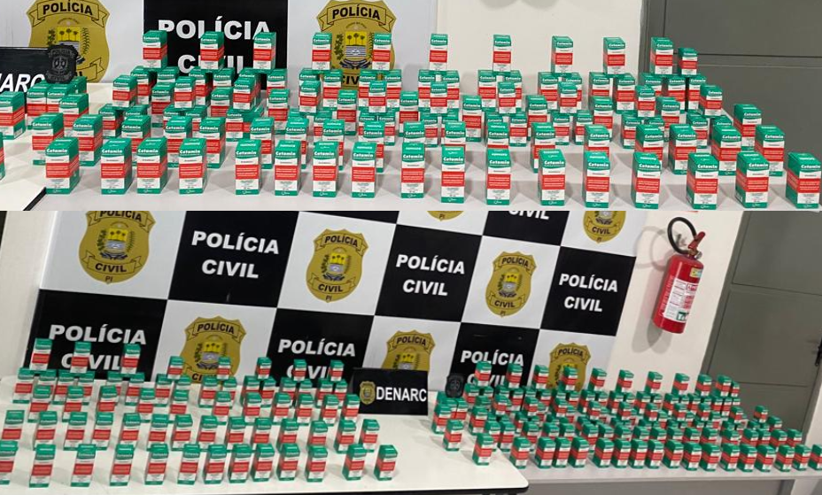Drogas sintéticas apreendidas pela polícia no Piauí