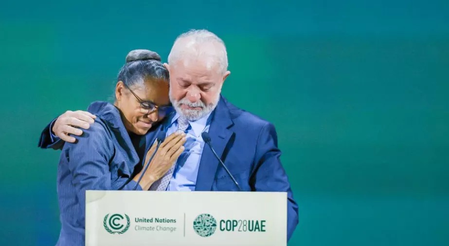 Presidente Lula e ministra do Meio Ambiente, Marina Silva