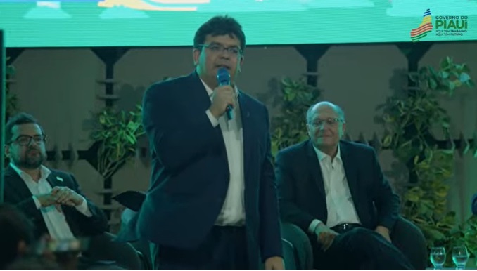 Rafael Fonteles durante discurso no lançamento do HUB de Hidrogênio Verde