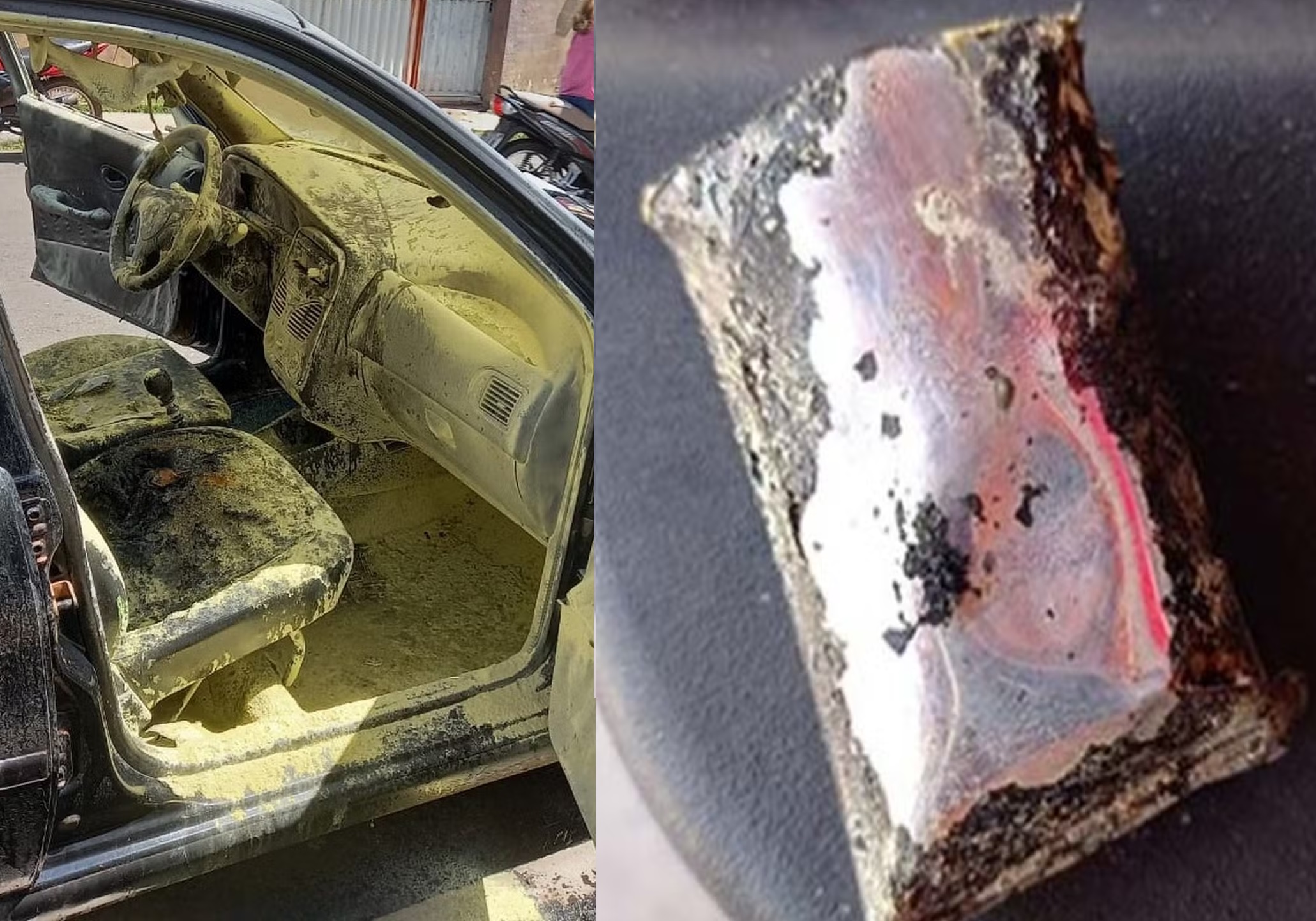Bateria de celular explode dentro de carro e causa incêndio no Piauí -  Municípios