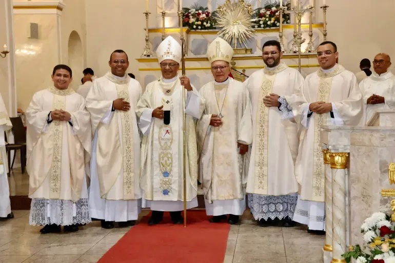 A celebração Eucarística foi presidida por Dom Juarez Marques