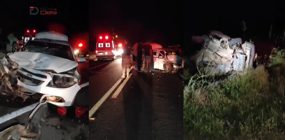 Os três carros envolvidos no acidente ficaram destruídos e havia latas de cerveja em um deles