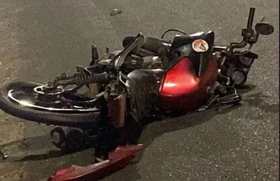Motocicleta da vítima