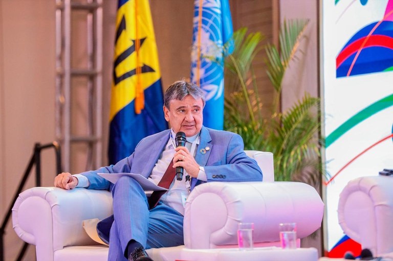 Wellington Dias durante o XVI Fórum Ministerial para o Desenvolvimento na América Latina e no Caribe