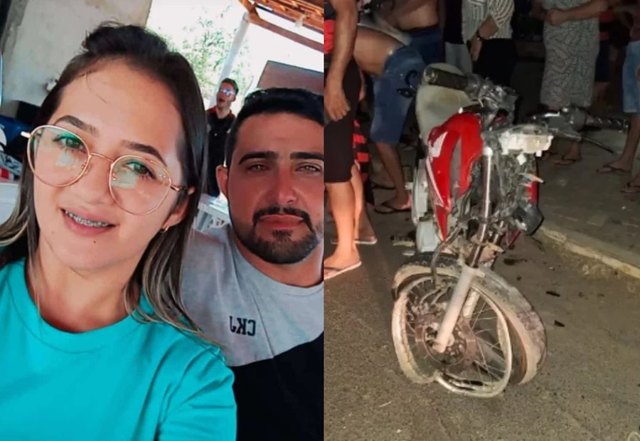 Josineide e Edmundo estavam em uma moto Titan