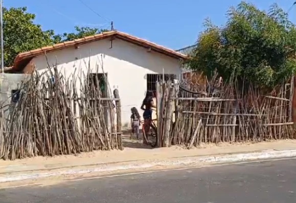 Casa da família envenenada em Parnaíba