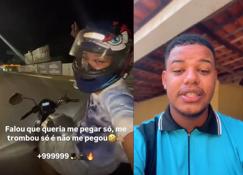 Mário do Grau usa as redes sociais para divulgar manobras ilegais realizadas em motocicletas