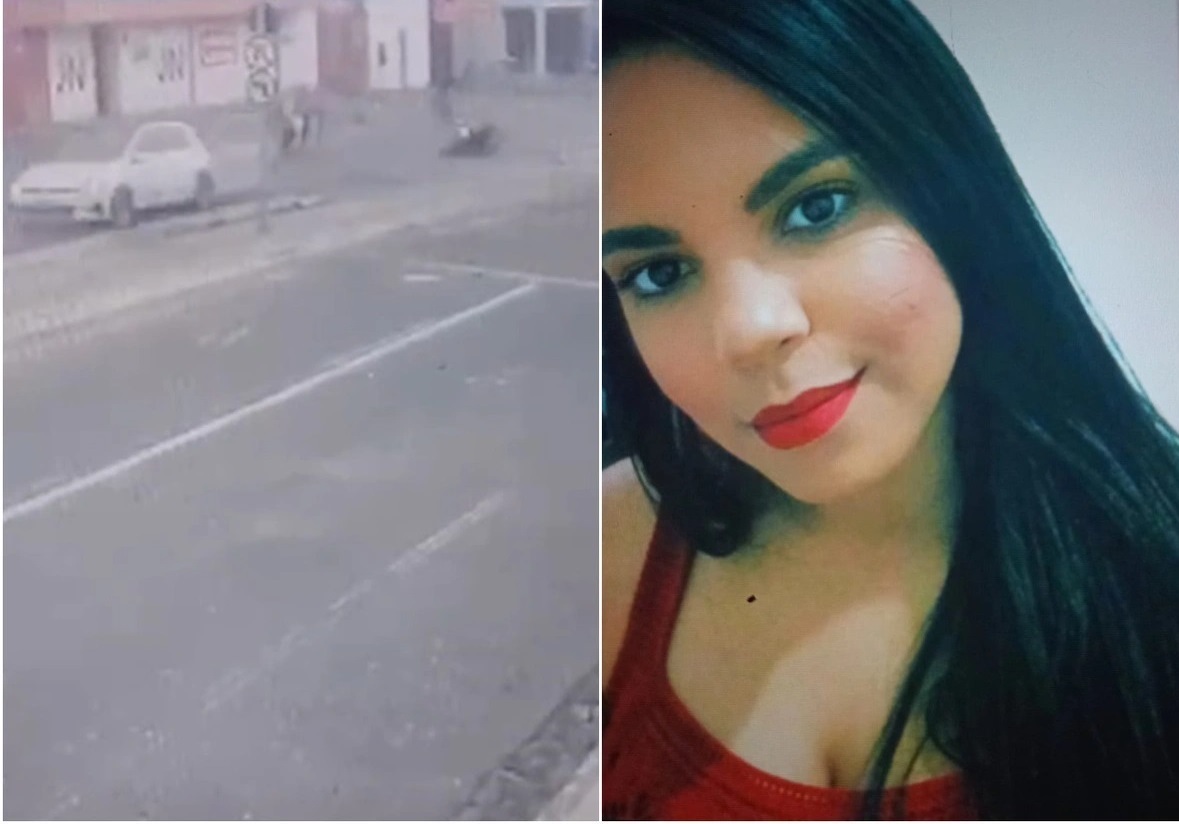 Victoria Lorrane estava na garupa de uma moto quando foi atropela por um carro