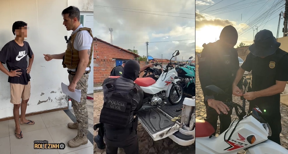 Polícia apreende motocicletas usadas na prática do Grau