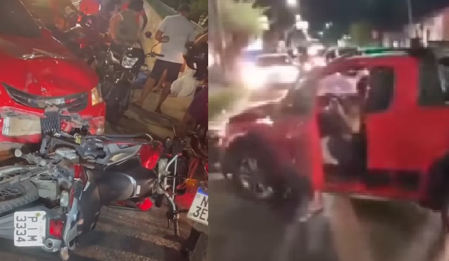 Motociclista é atropelado por carro no Poti Velho