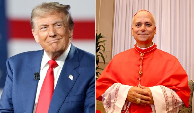 Donald Trump parabenizou o novo papa, Leão XIV