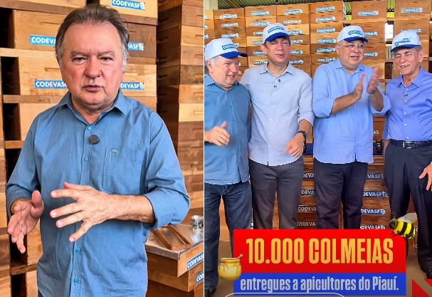 Ao todo, 52 municípios do Piauí serão beneficiados com a entrega de 10 mil colmeias