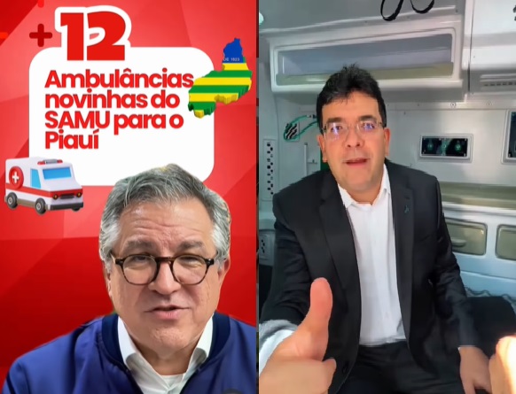 Alexandre Padilha e Rafael Fonteles anunciam entrega de novas ambulâncias do Samu