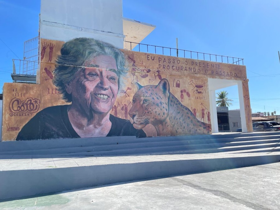 Niéde Guidon ganha mural na Praça do Abrigo em São Raimundo Nonato