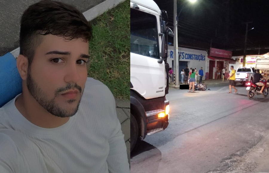 Jovem morre ao colidir moto contra caçamba em Altos