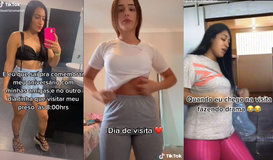 Mulheres de presos mostram rotina no Tik Tok