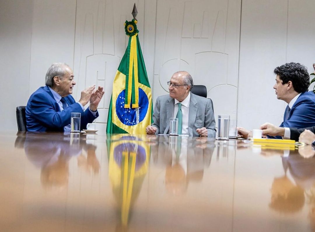 Silvio Mendes se encontra com o vice-presidente da República, Geraldo Alckmin