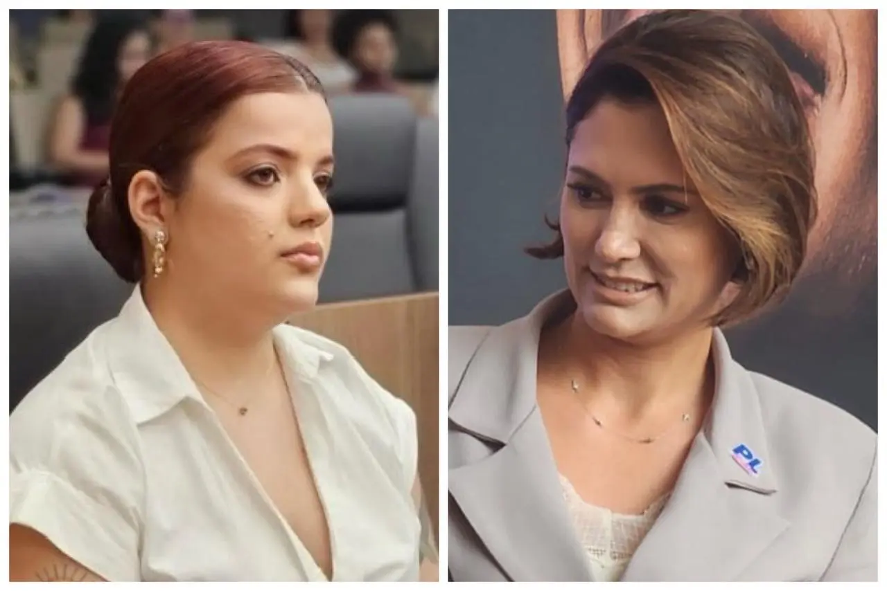 Teônia Mikaela e Michele Bolsonaro