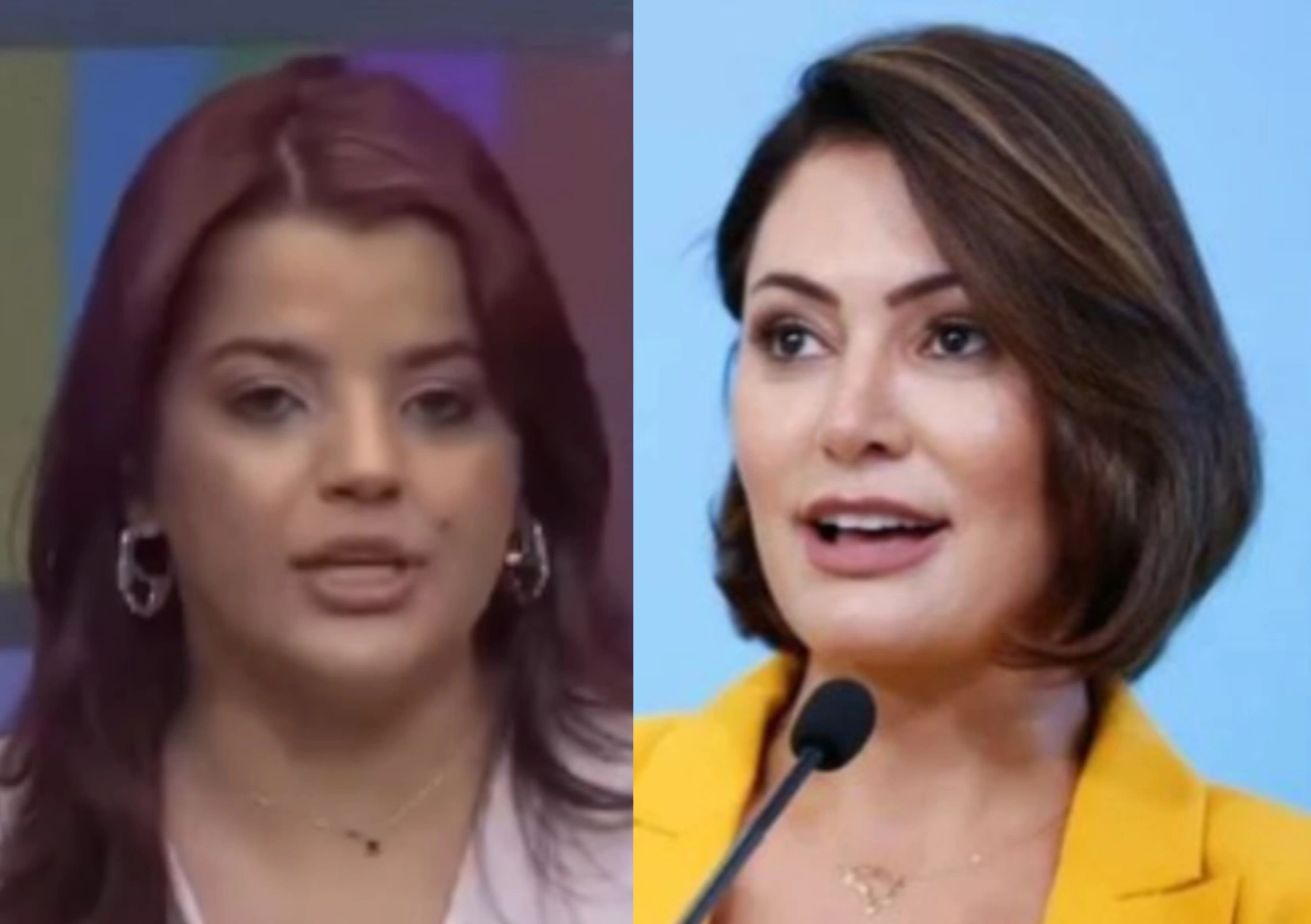 Teônia Mikaela e Michele Bolsonaro