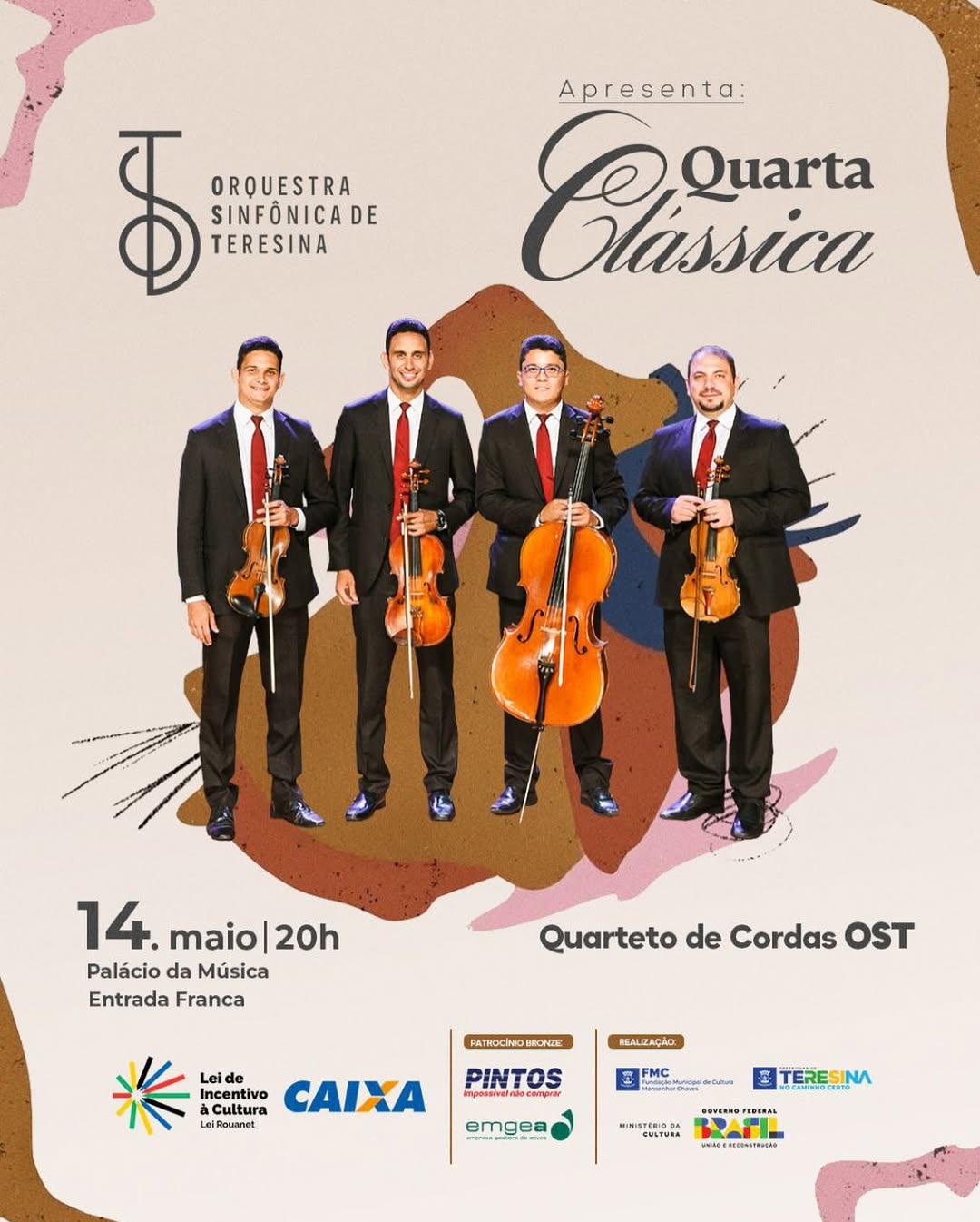 Projeto Quarta Clássica estreia nesta quarta-feira, 14 de maio