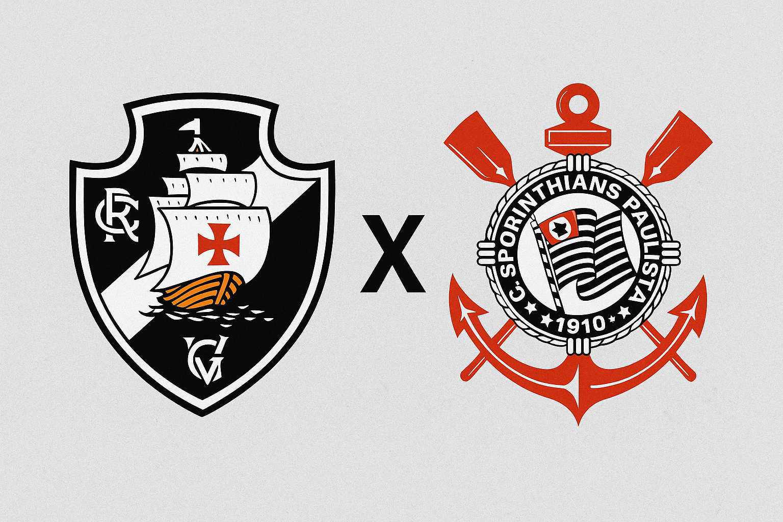 Vasco e Corinthians se enfrentam pela 21ª rodada do Campeonato Brasileiro