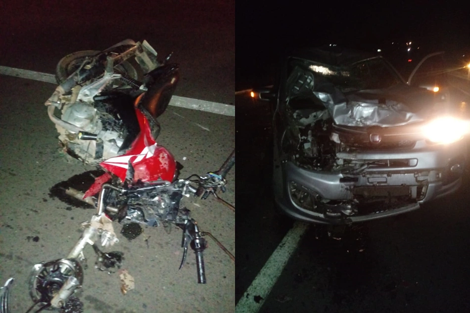 Batida entre carro e moto deixou uma pessoa morta em Timon
