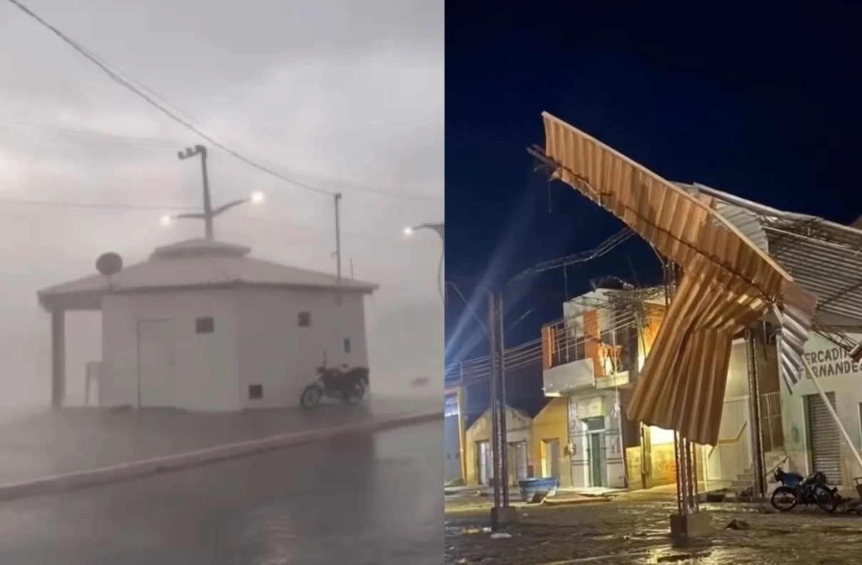 Ventania causa estragos em Jacobina