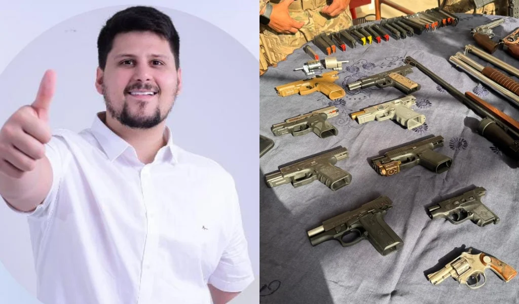 Vereador Eduardo Rios foi preso em flagrante com arma de fogo