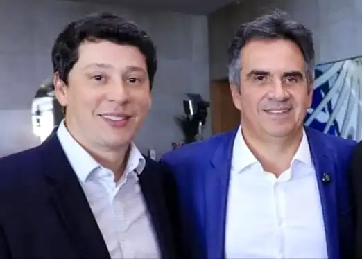 Secretário Victor Linhares e o senador Ciro Nogueira (PP)