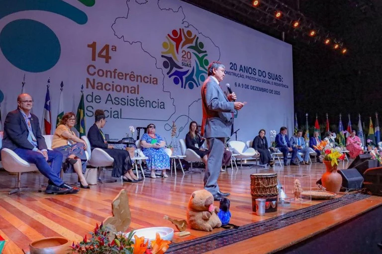 Wellington Dias durante abertura da 14ª Conferência Nacional de Assistência Social