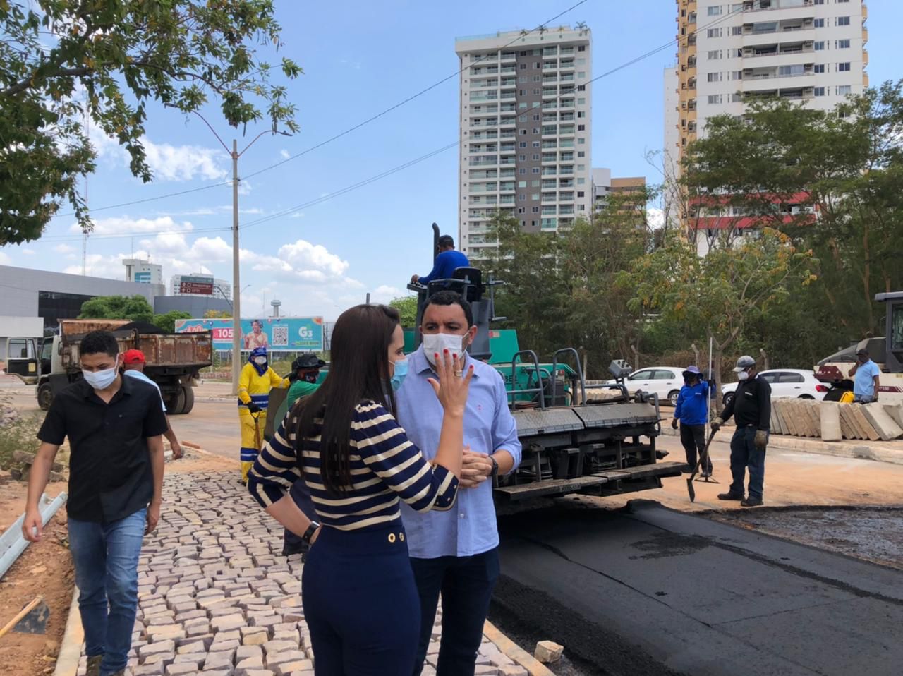 Vereadora Elsuila Calisto visitou a obra