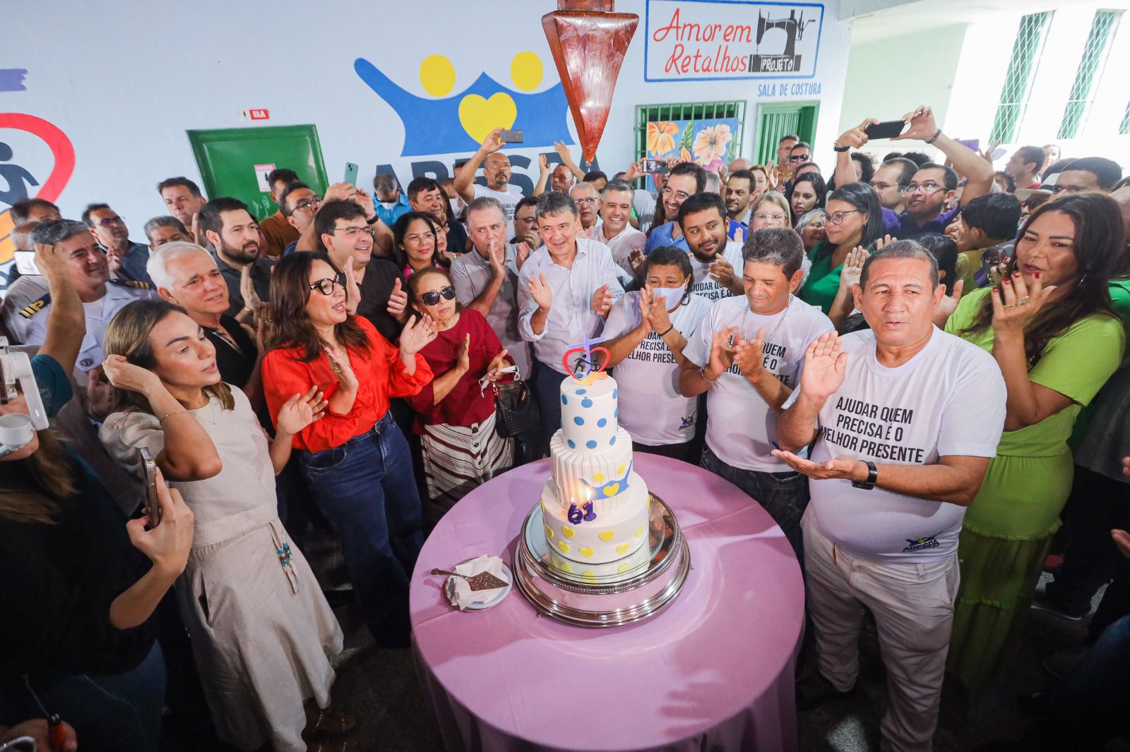 Comemoração do aniversário de Wellington Dias