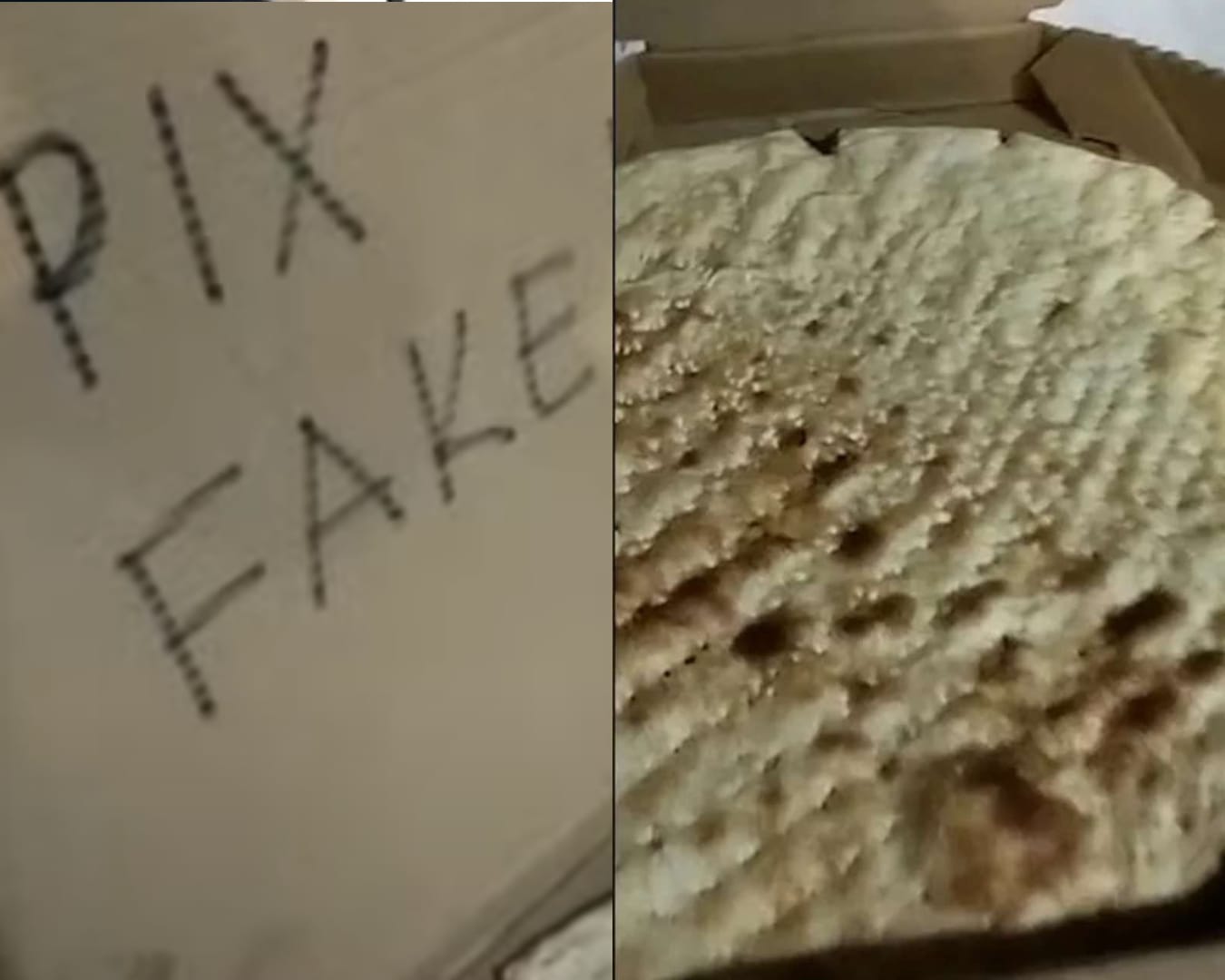 Pizza fake pelo pix fake