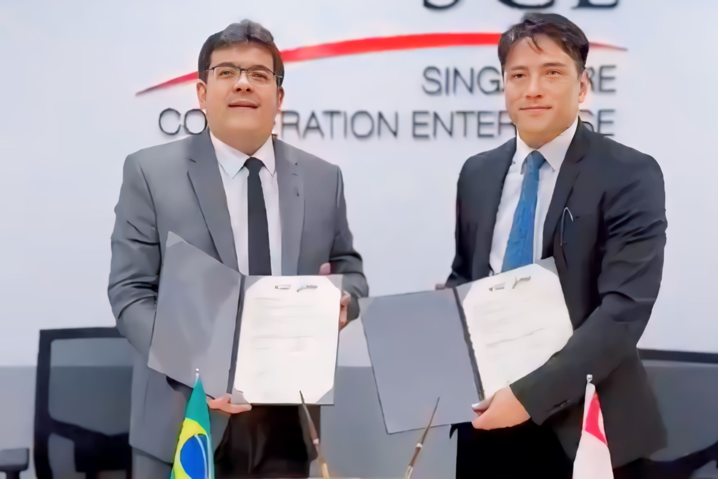 Rafael Fonteles firma parceria com Singapure Cooperation Enterprise