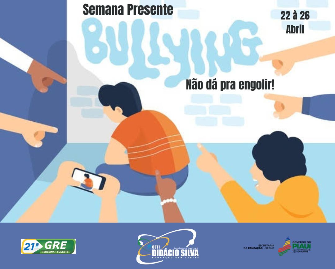 O evento tem como tema: Bullying não dá para engolir