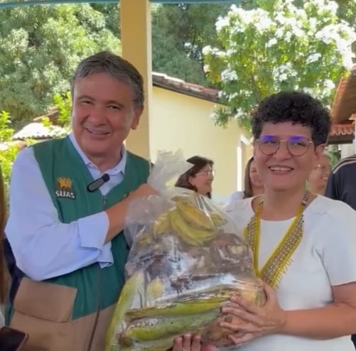 Ministro Wellington Dias e secretária da Agricultura Familiar, Rejane Tavares