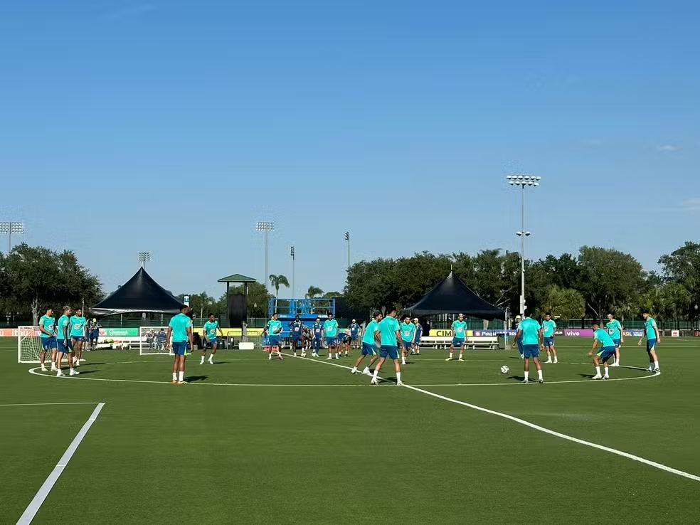Treino da seleção brasileira em Orlando, nos Estados Unidos