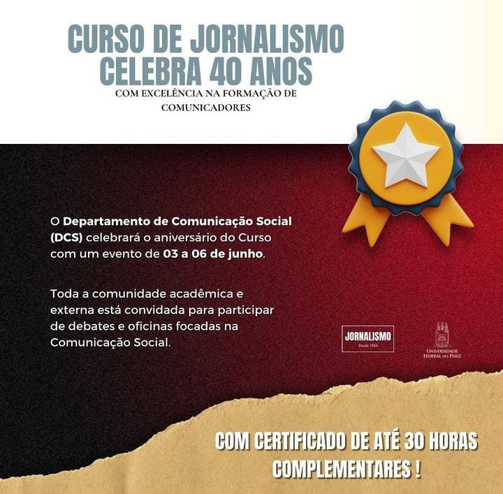 Evento de 40 anos de Comunicação da UFPI