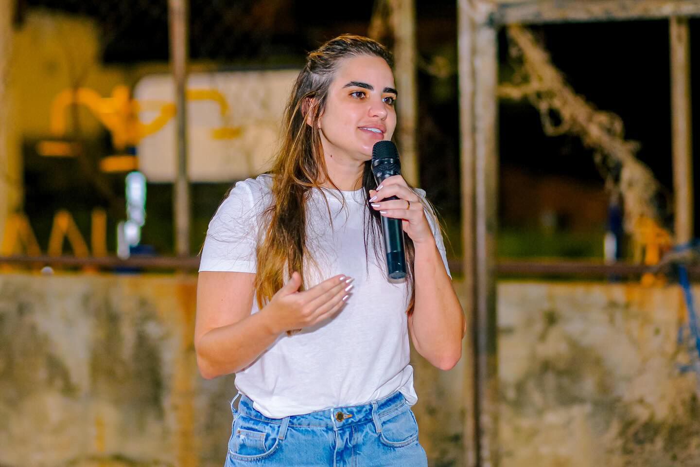 Bárbara do Firmino durante encontro de mulheres na zona Sul