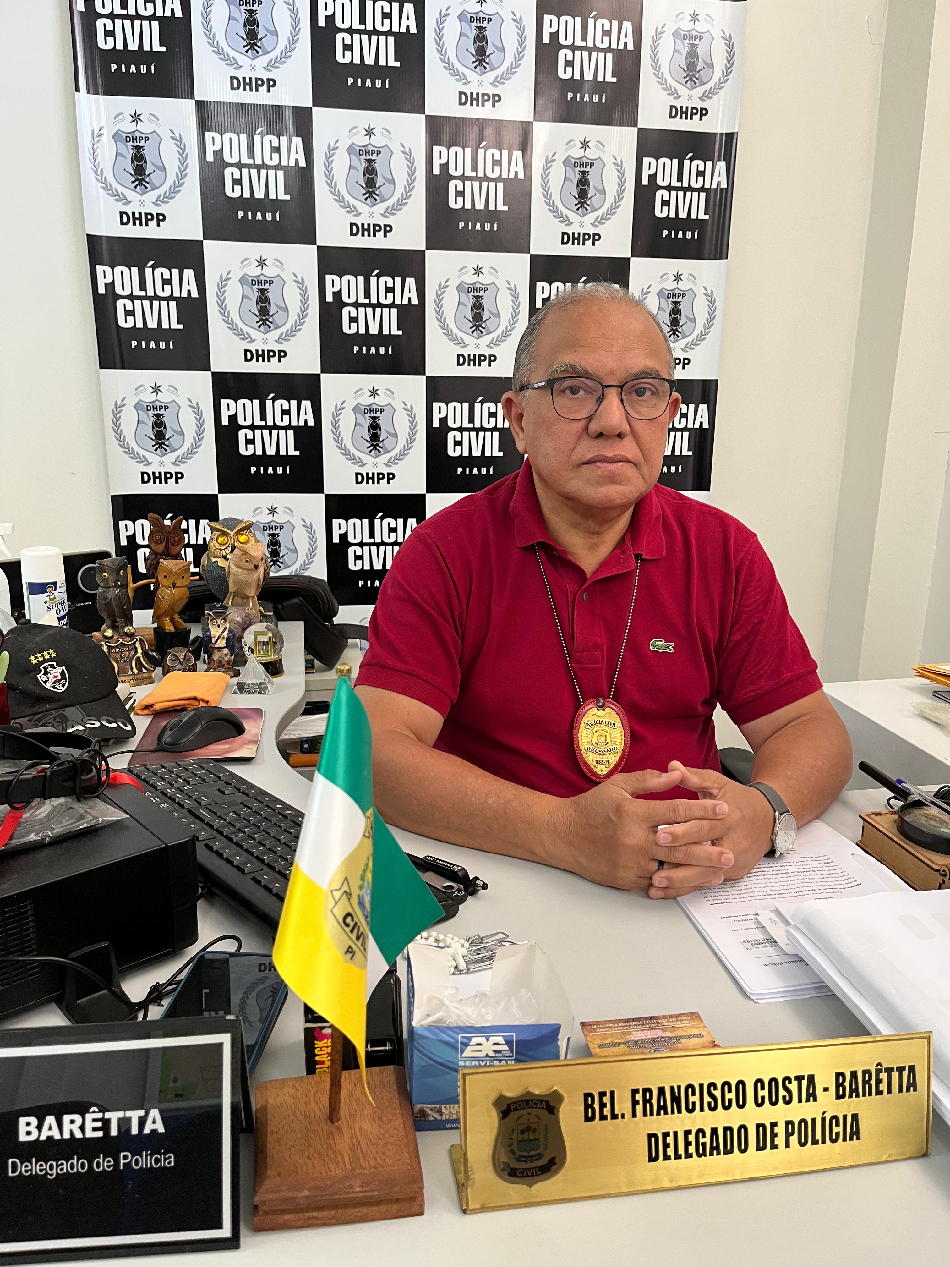 O coordenador do DHPP, delegado Francisco Costa (Barêtta)