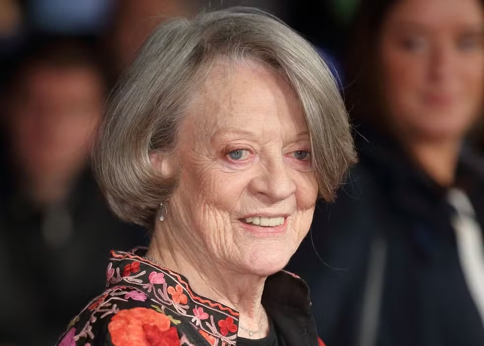 A atriz Maggie Smith na première de 