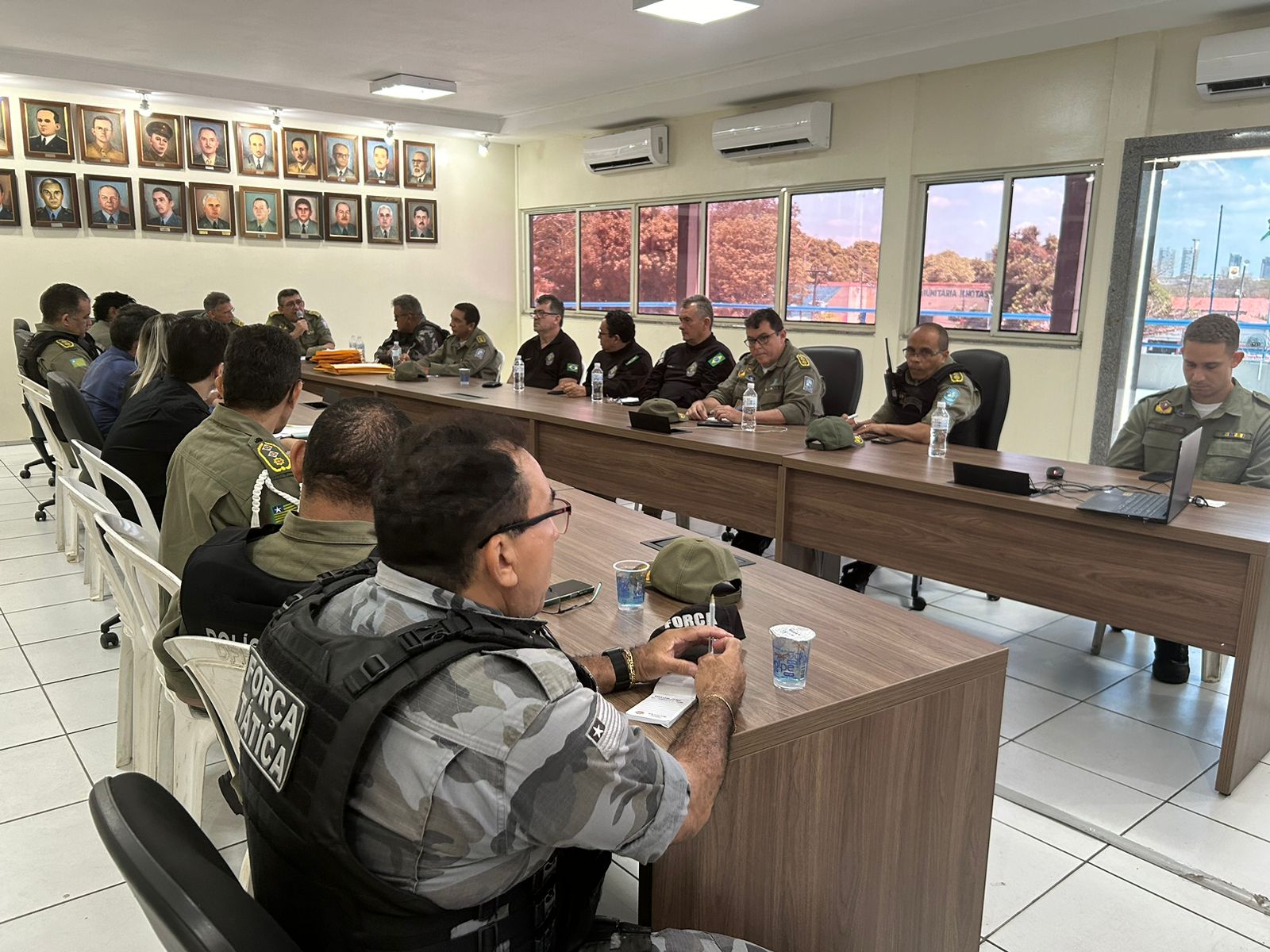 Reunião alinhou as as rotas, horários e estratégias para o envio das tropas da Polícia Militar do Piauí