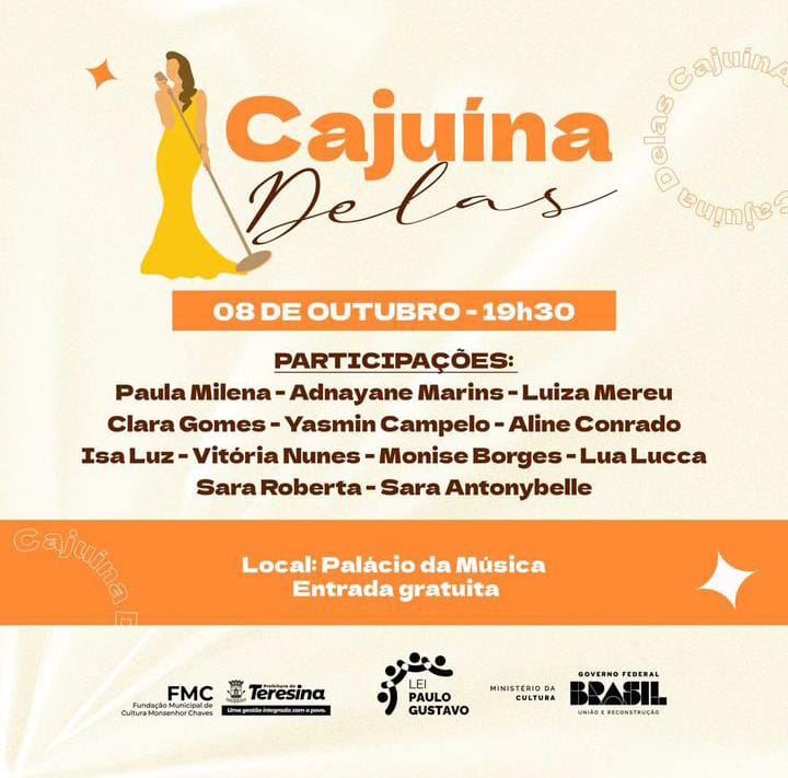 Evento Cajuína delas no Palácio da Música