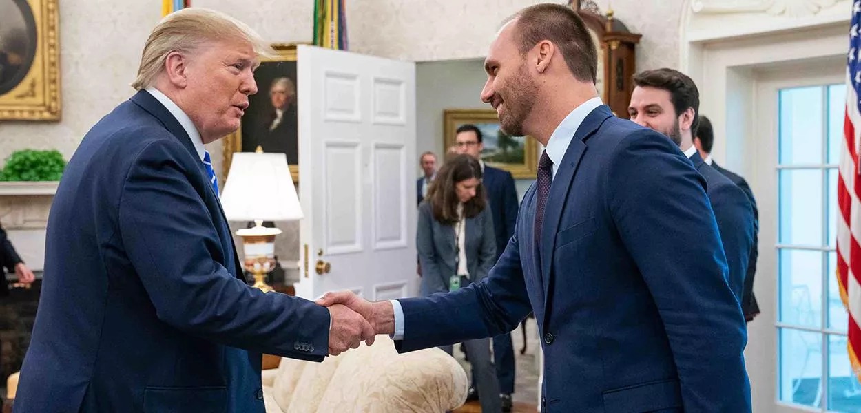 Donaldo Trump e Eduardo Bolsonaro