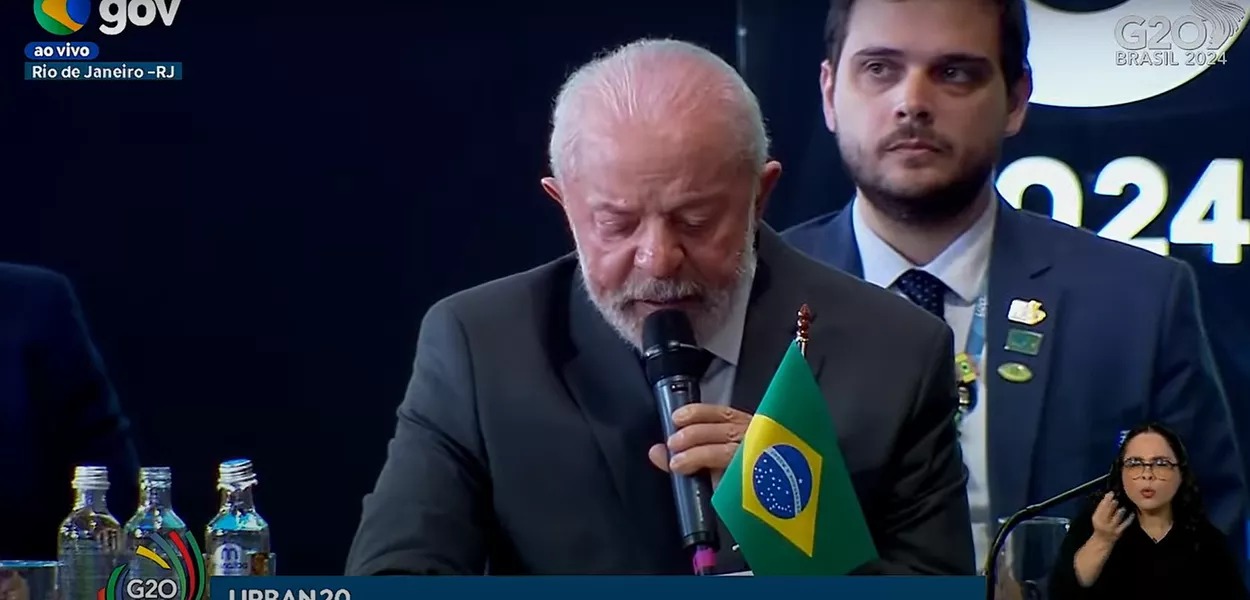 Lula em discurso no U20