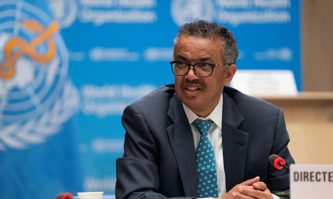 O diretor-geral da Organização Mundial da Saúde (OMS), Tedros Adhanom